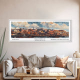 Quincy Massachusetts Panoramic Print, Creative Framed Canvas Print, City Travel Poster, Wall Art, Home Decor, Unique Gift