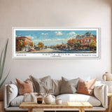 Santa Rosa California Travel Poster, Framed Canvas Print, Wall Art, Home Decor, Travel Gift, Office Art, Living Room Art, Retro Style