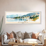 Acharnes Greece Travel Print Wall Art, Panoramic City Art, Travel Art, Wall Decor, Vacation Gift, Framed Canvas Print Or Metal Art