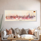 Bielefeld Germany Travel Print Wall Art, Panoramic City Art, Travel Art, Wall Decor, Vacation Gift, Framed Canvas Print Or Metal Art