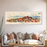 Cagliari Italy Wall Art, Panoramic Travel Poster, Panoramic Framed Canvas Print, City Wall Art, Wall Hanging Home Decor, Travel Art