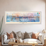 Catania Italy Travel Print Wall Art, Panoramic City Art, Travel Art, Wall Decor, Vacation Gift, Framed Canvas Print Or Metal Art