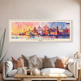 Petrozavodsk Russia Travel Print Wall Art, Panoramic City Art, Travel Art, Wall Decor, Vacation Gift, Framed Canvas Print Or Metal Art