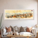 Poarevac Serbia Travel Print Wall Art, Panoramic City Art, Travel Art, Wall Decor, Vacation Gift, Framed Canvas Print Or Metal Art