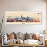 Cluj Napoca Romania Travel Print Wall Art, Panoramic City Art, Travel Art, Wall Decor, Vacation Gift, Framed Canvas Print Or Metal Art