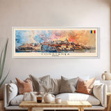 Constana Romania Wall Art, Panoramic Travel Poster, Panoramic Framed Canvas Print, City Wall Art, Wall Hanging Home Decor, Travel Art