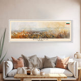 Dobrich Bulgaria Travel Art, City Art, Framed Canvas Print or Metal Wall Art, Europe Travel Poster, Panoramic Wall Art, Extra Wide Wall Art