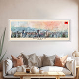 Durres Albania Travel Print Wall Art, Panoramic City Art, Travel Art, Wall Decor, Vacation Gift, Framed Canvas Print Or Metal Art