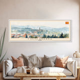 Fuenlabrada Spain Wall Art, Panoramic Travel Poster, Panoramic Framed Canvas Print, City Wall Art, Wall Hanging Home Decor, Travel Art