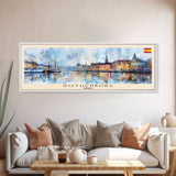 Gothenburg Sweden Travel Art, City Art, Framed Canvas Print or Metal Wall Art, Europe Travel Poster, Panoramic Wall Art, Extra Wide Wall Art