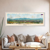 Kecskemet Hungary Wall Art, Panoramic Travel Poster, Panoramic Framed Canvas Print, City Wall Art, Wall Hanging Home Decor, Travel Art