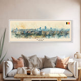 Kyiv Ukraine Wall Art, Panoramic Travel Poster, Panoramic Framed Canvas Print, City Wall Art, Wall Hanging Home Decor, Travel Art