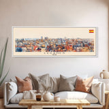 Leganes Spain Wall Art, Panoramic Travel Poster, Panoramic Framed Canvas Print, City Wall Art, Wall Hanging Home Decor, Travel Art