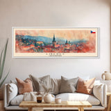 Liberec Czech Republic Travel Art, City Art, Framed Canvas Print or Metal Wall Art, Europe Travel Poster, Panoramic Wall Art, Extra Wide Wall Art