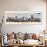 Mariupol Ukraine Wall Art, Panoramic Travel Poster, Panoramic Framed Canvas Print, City Wall Art, Wall Hanging Home Decor, Travel Art