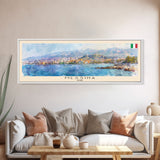 Messina Italy Travel Print Wall Art, Panoramic City Art, Travel Art, Wall Decor, Vacation Gift, Framed Canvas Print Or Metal Art