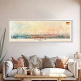 Murcia Spain Travel Art, City Art, Framed Canvas Print or Metal Wall Art, Europe Travel Poster, Panoramic Wall Art, Extra Wide Wall Art