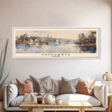 Panevys Lithuania Travel Print Wall Art, Panoramic City Art, Travel Art, Wall Decor, Vacation Gift, Framed Canvas Print Or Metal Art