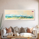 Preov Slovakia Wall Art, Panoramic Travel Poster, Panoramic Framed Canvas Print, City Wall Art, Wall Hanging Home Decor, Travel Art