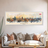 Radom Poland Travel Print Wall Art, Panoramic City Art, Travel Art, Wall Decor, Vacation Gift, Framed Canvas Print Or Metal Art