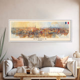 Rennes France Panoramic Travel Poster, Framed Canvas Print or Metal Wall Art, Travel Art, Home Decor, Panoramic Painting, Midcentury Art