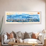 Sabadell Spain Travel Print Wall Art, Panoramic City Art, Travel Art, Wall Decor, Vacation Gift, Framed Canvas Print Or Metal Art