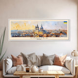 Vinnytsia Ukraine Travel Print Wall Art, Panoramic City Art, Travel Art, Wall Decor, Vacation Gift, Framed Canvas Print Or Metal Art