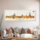 Vladimir Russia Wall Art, Panoramic Travel Poster, Panoramic Framed Canvas Print, City Wall Art, Wall Hanging Home Decor, Travel Art