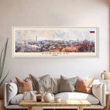 Voronezh Russia Panoramic Travel Poster, Framed Canvas Print or Metal Wall Art, Travel Art, Home Decor, Panoramic Painting, Midcentury Art