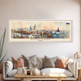 Smolensk Russia Travel Art, City Art, Framed Canvas Print or Metal Wall Art, Europe Travel Poster, Panoramic Wall Art, Extra Wide Wall Art