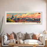 Wiesbaden Germany Travel Print Wall Art, Panoramic City Art, Travel Art, Wall Decor, Vacation Gift, Framed Canvas Print Or Metal Art