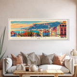 Alicante Spain Travel Print Wall Art, Panoramic City Art, Travel Art, Wall Decor, Vacation Gift, Framed Canvas Print Or Metal Art