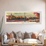 Balashikha Russia Travel Art, City Art, Framed Canvas Print or Metal Wall Art, Europe Travel Poster, Panoramic Wall Art, Extra Wide Wall Art