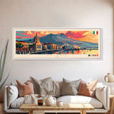 Catania Italy Travel Print Wall Art, Panoramic City Art, Travel Art, Wall Decor, Vacation Gift, Framed Canvas Print Or Metal Art