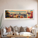 Dnipro Ukraine Wall Art, Panoramic Travel Poster, Panoramic Framed Canvas Print, City Wall Art, Wall Hanging Home Decor, Travel Art