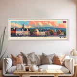 Fredrikstad Norway Travel Art, City Art, Framed Canvas Print or Metal Wall Art, Europe Travel Poster, Panoramic Wall Art, Extra Wide Wall Art