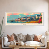 Galway Ireland Panoramic Travel Poster, Framed Canvas Print or Metal Wall Art, Travel Art, Home Decor, Panoramic Painting, Midcentury Art