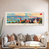 Komsomolsk on Amur Russia Travel Art, City Art, Framed Canvas Print or Metal Wall Art, Europe Travel Poster, Panoramic Wall Art, Extra Wide Wall Art