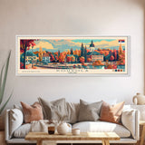 Kouvola Finland Wall Art, Panoramic Travel Poster, Panoramic Framed Canvas Print, City Wall Art, Wall Hanging Home Decor, Travel Art