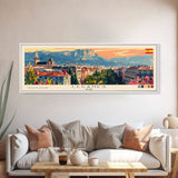 Leganes Spain Travel Print Wall Art, Panoramic City Art, Travel Art, Wall Decor, Vacation Gift, Framed Canvas Print Or Metal Art