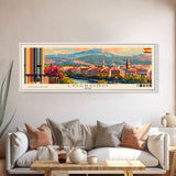 Logroño Spain Travel Art, City Art, Framed Canvas Print or Metal Wall Art, Europe Travel Poster, Panoramic Wall Art, Extra Wide Wall Art