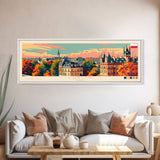 Lublin Poland Travel Print Wall Art, Panoramic City Art, Travel Art, Wall Decor, Vacation Gift, Framed Canvas Print Or Metal Art