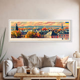 Luhansk Ukraine Wall Art, Panoramic Travel Poster, Panoramic Framed Canvas Print, City Wall Art, Wall Hanging Home Decor, Travel Art