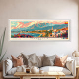 Marbella Spain Travel Art, City Art, Framed Canvas Print or Metal Wall Art, Europe Travel Poster, Panoramic Wall Art, Extra Wide Wall Art