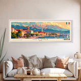 Messina Italy Travel Print Wall Art, Panoramic City Art, Travel Art, Wall Decor, Vacation Gift, Framed Canvas Print Or Metal Art