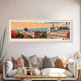 Montpellier France Wall Art, Panoramic Travel Poster, Panoramic Framed Canvas Print, City Wall Art, Wall Hanging Home Decor, Travel Art