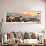 Oryol Russia Wall Art, Panoramic Travel Poster, Panoramic Framed Canvas Print, City Wall Art, Wall Hanging Home Decor, Travel Art