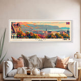 Oslo Norway Travel Art, City Art, Framed Canvas Print or Metal Wall Art, Europe Travel Poster, Panoramic Wall Art, Extra Wide Wall Art