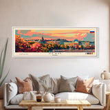 Perm Russia Travel Art, City Art, Framed Canvas Print or Metal Wall Art, Europe Travel Poster, Panoramic Wall Art, Extra Wide Wall Art