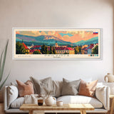 Prievidza Slovakia Travel Print Wall Art, Panoramic City Art, Travel Art, Wall Decor, Vacation Gift, Framed Canvas Print Or Metal Art